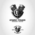 Engine Power is an Automotive Logo that can be used by Auto Company, Auto Club, Auto Workshop, Auto Spare part Store or Shop, and