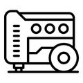 Engine power generator icon outline vector. Electric energy