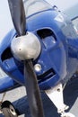 Engine and propeller of plane Royalty Free Stock Photo