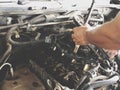 The engine repair Royalty Free Stock Photo