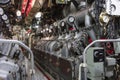 Engine room of submarine Royalty Free Stock Photo