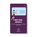 engine seo paid search vector