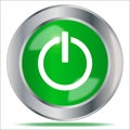 Engine Start Button Isolated Royalty Free Stock Photo