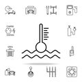 engine temperature icon. Cars service and repair parts icons universal set for web and mobile