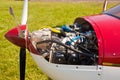 Engine of the ultralight aircraft Royalty Free Stock Photo
