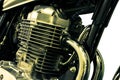 Vintage Motorcycle Split toning Royalty Free Stock Photo