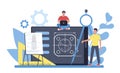 Engineeering online platform. Online project platform. Technology