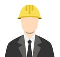 Engineer Architect Business Man Icon Flat