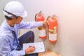 Engineer inspection Fire extinguisher and fire hose