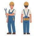 Engineer and construction workers cartoon icon Royalty Free Stock Photo