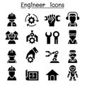 Engineer icon set