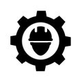 Engineer icon on white background. flat style. civil engineer icon for your web site design, logo, app, UI. technician symbol. Royalty Free Stock Photo