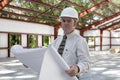 Engineer on Jobsite Royalty Free Stock Photo