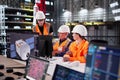 Engineer Leading Training On SCADA Software Royalty Free Stock Photo