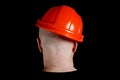 Engineer or manual worker man in safety hardhat Royalty Free Stock Photo