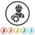 Engineer ring icon isolated on white background Royalty Free Stock Photo