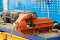 EngineerÃÂ´s vise machine attached to a workbench