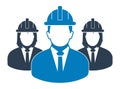 Engineer Team Icon. Royalty Free Stock Photo