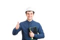 Engineer thumb up Royalty Free Stock Photo