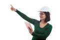 Engineer using tablet Royalty Free Stock Photo