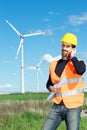 Engineer in Wind Turbine Power Generator Station