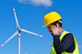 Engineer in Wind Turbine Power Generator Station