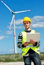 Engineer in Wind Turbine Power Generator Station