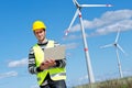 Engineer in Wind Turbine Power Generator Station