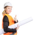 Engineer Woman Thumbs Up