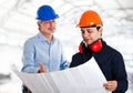 Engineer and worker Royalty Free Stock Photo