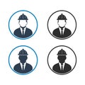 Engineer, Worker Icon Set. Royalty Free Stock Photo
