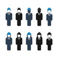 Engineer, Worker Icon Set. Royalty Free Stock Photo