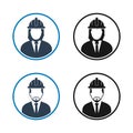 Engineer, Worker Icon Set. Royalty Free Stock Photo