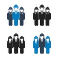 Engineer, Worker Team Icon Set. Royalty Free Stock Photo
