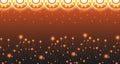 Engineered gear pattern with glowing halo, tech-style orange background. EP.14 Royalty Free Stock Photo