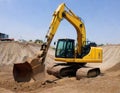 An Engineering Building Professional Construction site inspection drawing standing outdoors Inspecting construction drawings and