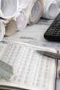 Engineering calculations Royalty Free Stock Photo