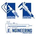 Engineering Company Logo Templates. Royalty Free Stock Photo