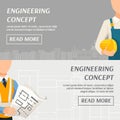 Engineering Concept Horizontal Banners
