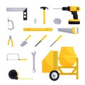 Engineering and construction icon set Royalty Free Stock Photo