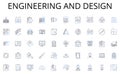 Engineering and design line icons collection. Global, Internet, Connectivity, Digital, Accessibility, Interconnectedness