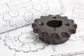 Engineering drawings and driving sprockets