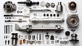 Engineering Essentials: A Collection of Mechanical Parts Royalty Free Stock Photo