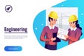 Engineering Flat Background