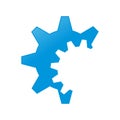 Engineering Gear Cog Clipped Symbol Design Royalty Free Stock Photo