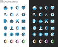 Engineering icons light and dark theme