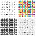 100 engineering icons set vector variant Royalty Free Stock Photo