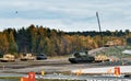 Engineering military vehicles at the firing range