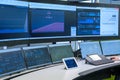 Engineering monitoring system with multiple screens
