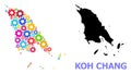 Engineering Mosaic Map of Koh Chang of Bright Gears